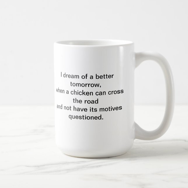 Caneca De Café apenas para o divertimento eu sonho (Direita)
