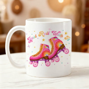 Caneca De Café Apenas Role Com Isso Patinação Sobre Rodas Adolesc