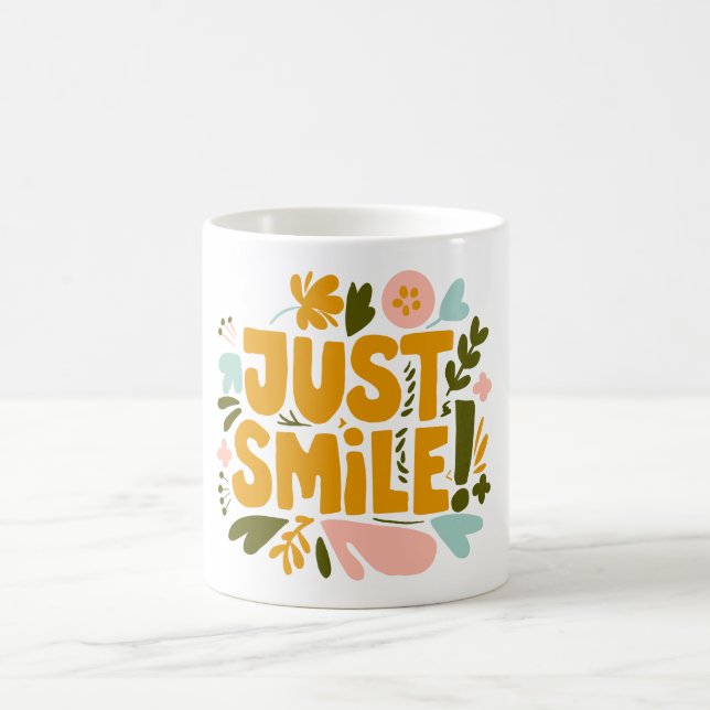 Caneca De Café Apenas sorria (Centro)