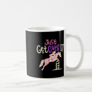 Caneca De Café Apenas Supere O Cavalo Andando Sobre A Gir Equestr