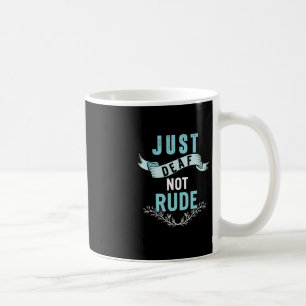 Caneca De Café Apenas surdo não sabido consciência amarela fita a