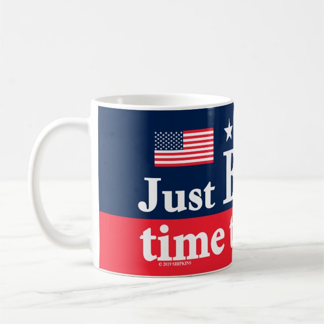 Caneca De Café Apenas tempo de Biden (Esquerda)
