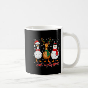 Caneca De Café Apenas Um Ganso Alegre Natal Goosemas Papai Noel