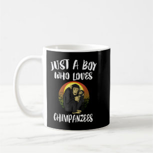 Caneca De Café Apenas Um Menino Que Ama Chimpanzés Dão