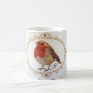 Caneca De Café Apenas Um Pequeno Robin Redbreast