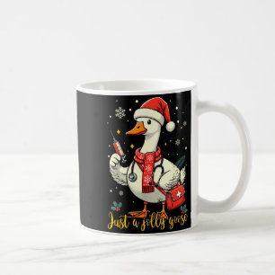Caneca De Café Apenas Uma Enfermeira de Ganso Alegre Natal Ganso