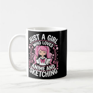 Caneca De Café Apenas Uma Garota Que Ama Anime E Sching
