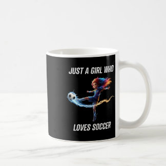 Caneca De Café Apenas Uma Garota Que Ama Camiseta De Futebol Para