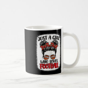 Caneca De Café Apenas Uma Garota Que Ama Futebol Americano Fofo