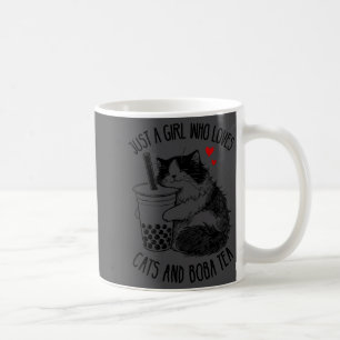 Caneca De Café Apenas Uma Garota Que Ama Gatos E Chá Boba Ragdoll