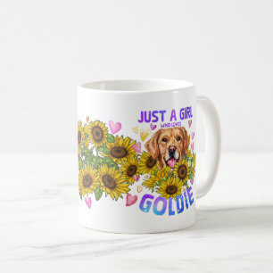 Caneca De Café Apenas Uma Garota Que Ama o Fofo Golden Retriever 