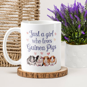 Caneca De Café Apenas uma Garota que Ama Porquinhos-da-Índia   Po