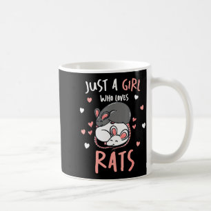 Caneca De Café Apenas Uma Garota Que Ama Ratos Presente Fofo Para