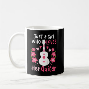 Caneca De Café Apenas Uma Garota Que Ama Seu Violão