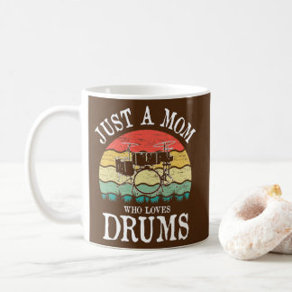 Caneca De Café Apenas Uma Mãe Que Ama Tambores