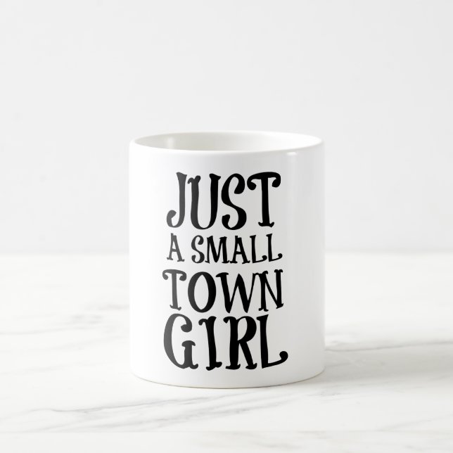 Caneca De Café Apenas uma menina da cidade pequena (Centro)