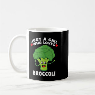 Caneca De Café Apenas Uma Menina Que Ama A Vintage De Broccoli