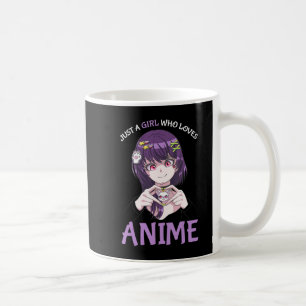 Caneca De Café Apenas Uma Menina Que Ama Anime Adolescentes Menin