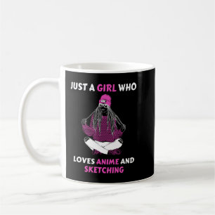 Caneca De Café Apenas Uma Menina Que Ama Anime E Desenho