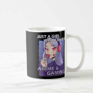 Caneca De Café Apenas Uma Menina Que Ama Anime E Jogos