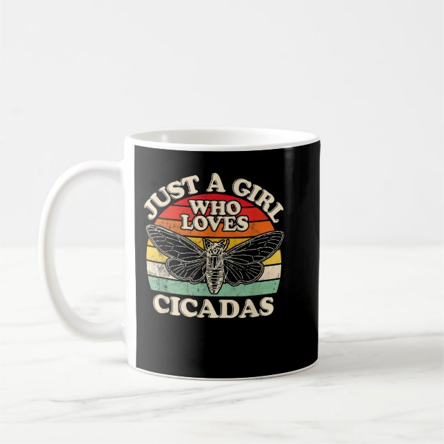 Caneca De Café Apenas Uma Menina Que Ama As Cicadas (Esquerda)