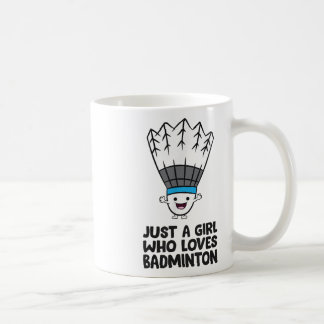 Caneca De Café Apenas Uma Menina Que Ama Badminton