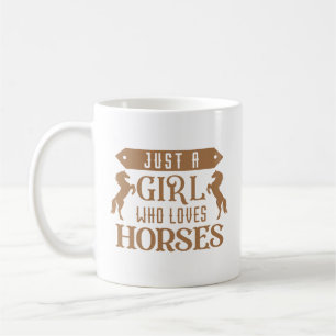 Caneca De Café Apenas Uma Menina Que Ama Cavalos