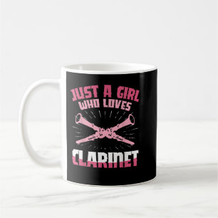 Caneca De Café Apenas Uma Menina Que Ama Clarinet Clarinetist Mus