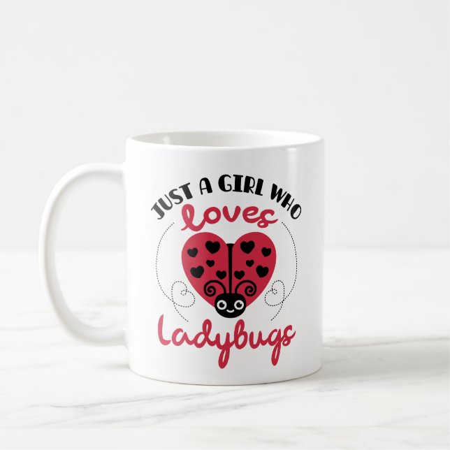 Caneca De Café Apenas Uma Menina Que Ama Damybugs (Esquerda)