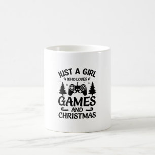 Caneca De Café Apenas Uma Menina Que Ama Jogos E Engraçada No Na