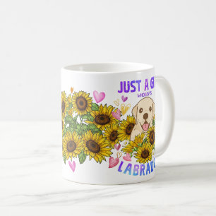Caneca De Café Apenas Uma Menina Que Ama Labrador Raça De Cachorr