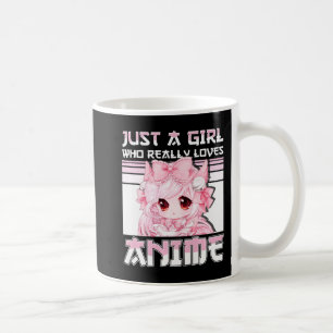 Caneca De Café Apenas Uma Menina Que Ama Mesmo As Meninas De Anim