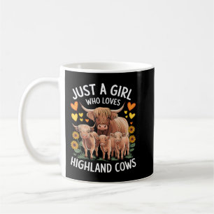 Caneca De Café Apenas Uma Menina Que Ama O Highland Cows Escocês