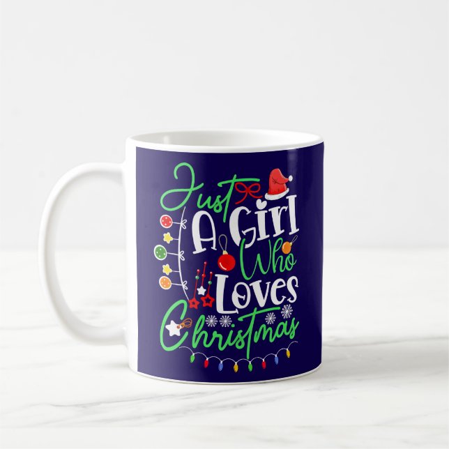Caneca De Café Apenas Uma Menina Que Ama O Natal-64714 (Esquerda)
