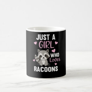 Caneca De Café Apenas Uma Menina Que Ama Racoons Kawaii Raccoon