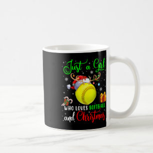 Caneca De Café Apenas Uma Menina Que Ama Softll E Papai Noel Do N