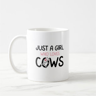 Caneca De Café Apenas Uma Menina Que Ama Vacas Fazenda de Vacas F