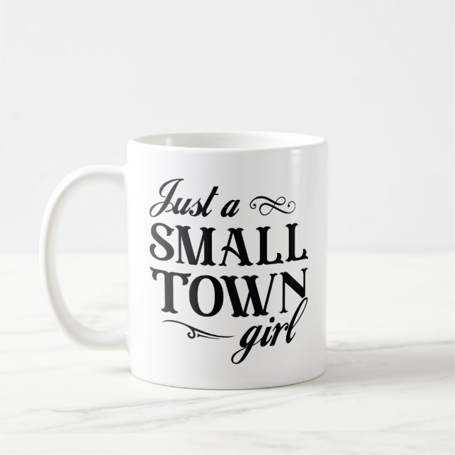 Caneca De Café Apenas Uma Pequena Garota Da Cidade (Esquerda)