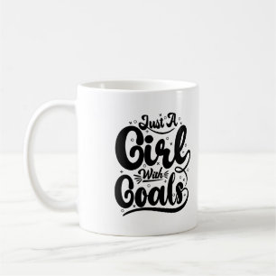 Caneca De Café Apenas Uma Rapariga Com Uma Tigela De Tipografia