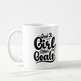 Caneca De Café Apenas Uma Rapariga Com Uma Tigela De Tipografia