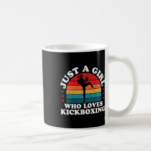 Caneca De Café Apenas Uma Rapariga Que Ama Kickboxing Raparigas K