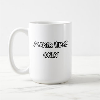 Caneca De Café apenas vibrações de criador