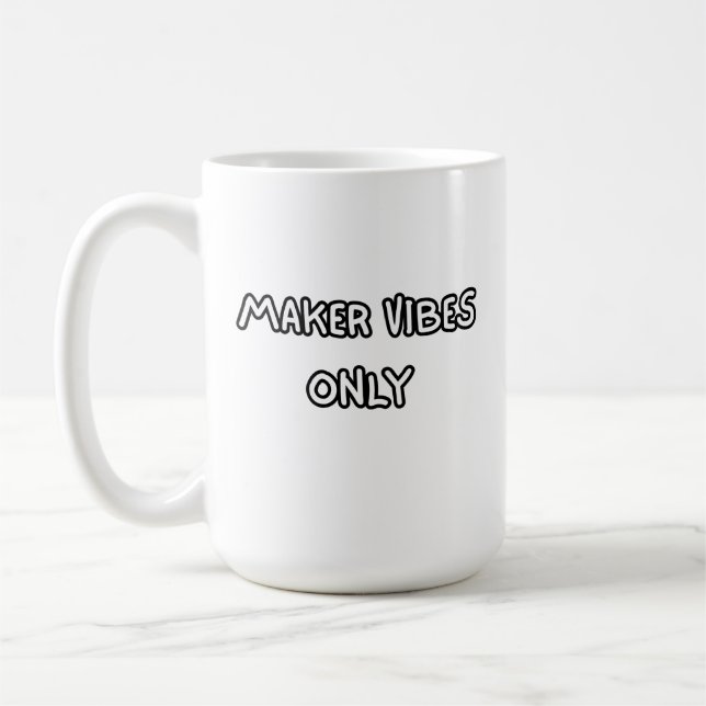 Caneca De Café apenas vibrações de criador (Esquerda)