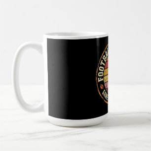 Caneca De Café Apenas Vibrações de Futebol Esportes Vintage