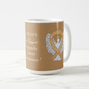 Caneca De Café Apêndice Cancer Ângulo de Fita de Sensibilizaç