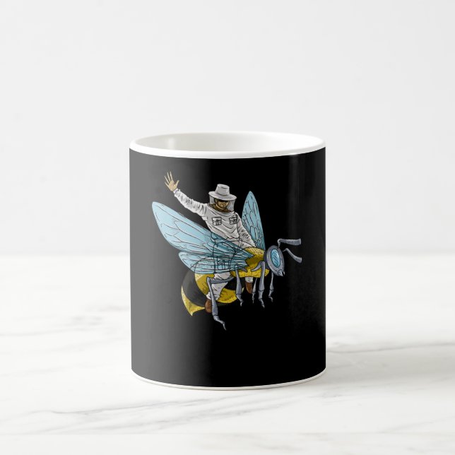 Caneca De Café Apicultora Em Abelhas De Honeybee Engraçada (Centro)