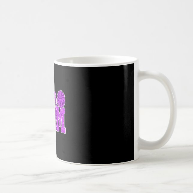 Caneca De Café Aplaudir mãe roxa líder de torcida dia de jogo apl (Direita)