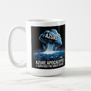 Caneca De Café Apocalipse do Azure – Sobrevivi à Grande Queda