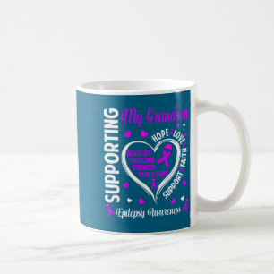 Caneca De Café Apoiando a conscientização sobre epilepsia do meu