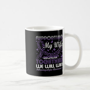 Caneca De Café Apoiando Minha Esposa Fibromialgia Sensação de Con